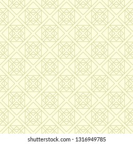 Geometric seamless olive green background