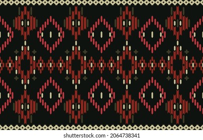 Geometric seamless ornament for ceramics, wallpaper, textile, web, cards. Ethnic pattern. Border ornament. 