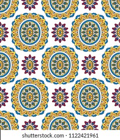 Geometric seamless paisley