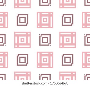 Geometric seamless pastel colored pattern. Modern girlish or feminine tiling background. Can be used for wallpapers, prints, wrapping papers, fabric design, web page design