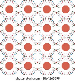 Geometric seamless patter for textiles and design