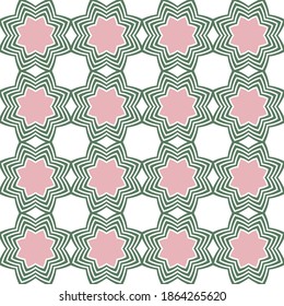 Geometric seamless patter for textiles and design