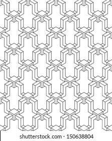 Geometric seamless pattern 02, vector