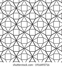 Seamless Monochrome Pattern Stock Vector (Royalty Free) 236237605