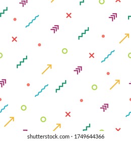 Geometric seamless pattern. Abstract background template design. Applicable for Fabric Print, Cover, Paper, wallpaper. Vector Eps10.