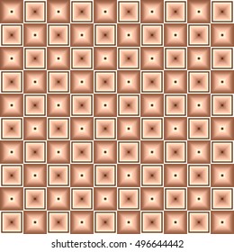 Geometric seamless pattern, abstract background. Checkered design, squares, optical illusion. For the design of wallpaper, wrap, fabric. Vector illustration