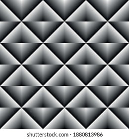 Patrón geométrico sin soldadura, fondo abstracto en blanco y negro, textura de diseño vectorial moderno.