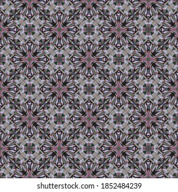 Geometrisches nahtloses Muster, abstrakter bunter Hintergrund, Modedruck mit kleinen Formen, Vektorstruktur für Textilien, Gewebe, Tapeten, Wickelpapier.