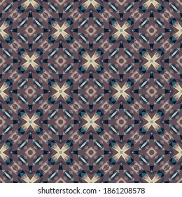 Geometric seamless pattern, abstract colorful background, trendy ornament, fashion print small shapes, vector texture for textile, fabric, paper, decoration.