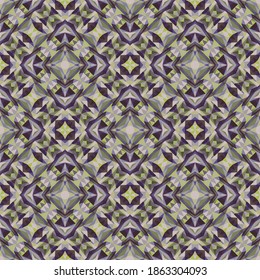 Patrón geométrico sin costuras, fondo colorido abstracto, adorno de moda, formas pequeñas de impresión de moda, textura vectorial para textil, tela, decoración.