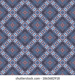 Patrón geométrico sin costuras, fondo colorido abstracto, adorno de moda, formas pequeñas de impresión de moda, textura vectorial para textil, tela, decoración.