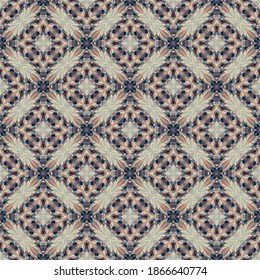 Geometric seamless pattern, abstract colorful background, trendy ornament, fashion print small shapes, vector texture for fabric, textile, decoration.