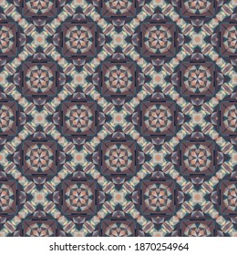 Geometric seamless pattern, abstract colorful background, fashion print small shapes, vector texture for fabric, textile, decoration.