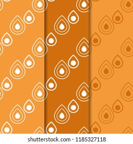 Geometric seamless pattern, abstract drops