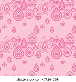 Geometric seamless pattern, abstract drops