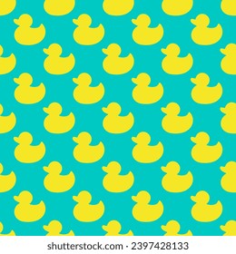 geometric seamless pattern of abstract ducks for decoration and design