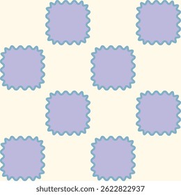 Geometric seamless pattern of abstract frames. Vector illustration.
