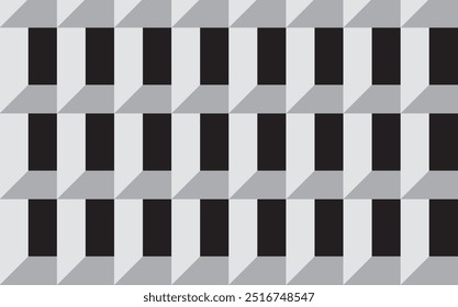 Geometric seamless pattern. Abstract geometric graphic design print 3d shapes pattern. Seamless geometric pattern
