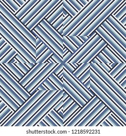 Geometric seamless pattern, abstract halftone lines background. Vector modern design texture.