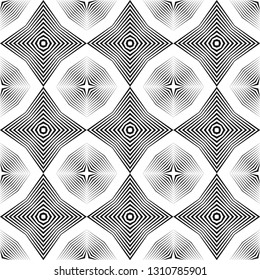 Geometric seamless pattern, abstract halftone lines background, vector modern design texture.