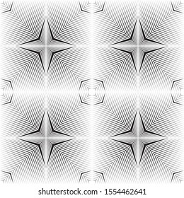 Geometric seamless pattern, abstract halftone lines light background, vector modern design texture.
