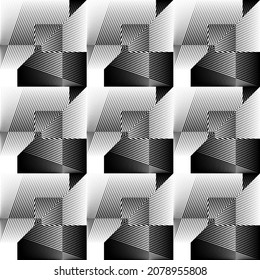 Patrón geométrico sin costuras, fondo medio-tono abstracto, textura de diseño moderno vectorial.