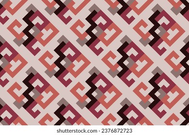 Geometric seamless pattern. Abstract geometric hexagonal graphic design print 3d cubes pattern. Seamless geometric cubes pattern.