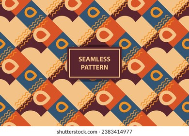 Geometric seamless pattern. Abstract geometric hexagonal graphic design print cubes pattern. Seamless geometric cubes pattern.