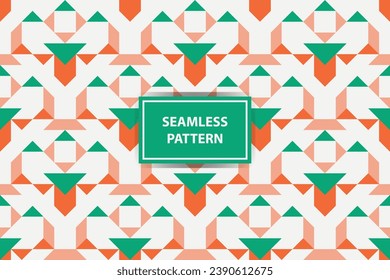 Geometric seamless pattern. Abstract geometric hexagonal graphic design print 3d cubes pattern. Seamless geometric cubes pattern.