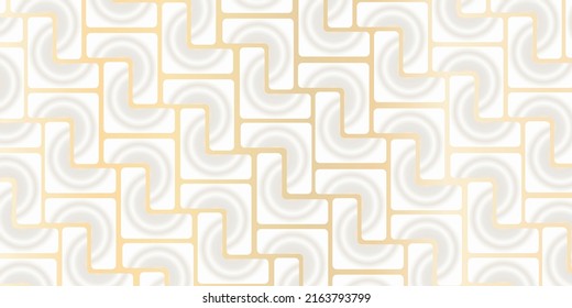 Geometric seamless pattern. Abstract geometric geometric letter l graphic design wood pattern print. white brown wood. Seamless geometric cube pattern.