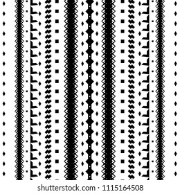 Geometric seamless pattern. Abstract line geometry decor wallpaper. Retro fabric design.