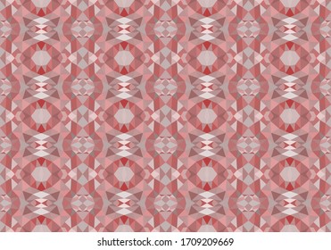 Geometric seamless pattern. Abstract polygonal background for wallpaper, backdrop, banner, template, illustration, fabric and other applications. Red.