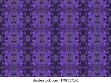 Geometric seamless pattern. Abstract polygonal background for wallpaper, backdrop, banner, template, illustration, fabric and other applications. Blue.