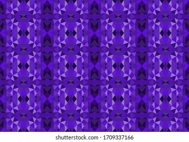 Geometric seamless pattern. Abstract polygonal background for wallpaper, backdrop, banner, template, illustration, fabric and other applications. Blue.