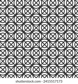 Geometric seamless pattern. Abstract geometric pattern with rounded line