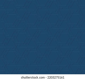 Geometric seamless pattern, abstract shadow background, vector.