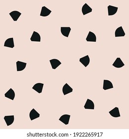 Geometric Seamless Pattern with Abstract Shapes. Beige background. Scandinavian style. 