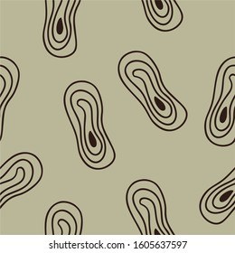 geometric seamless pattern, abstract topographic maps, vector on a green background. For social media backgrounds, textile prints, booklets and eco bags. modern concept