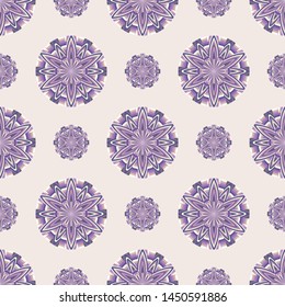 Geometric seamless pattern. Abstract trendy floral background. Vector modern design texture for textile, surface, decor design.