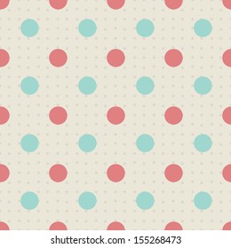 Geometric seamless pattern. Abstract vector background with colorful circles. 