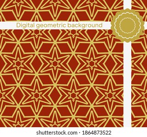 Geometric seamless pattern. Abstract vector background.