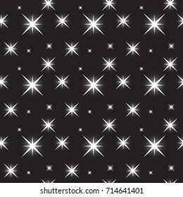 Geometric seamless pattern. Abstract vector background with star