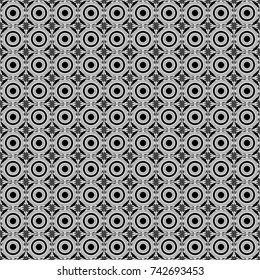 Geometric seamless pattern. Abstract vector background. Tiles white, gray and black background.