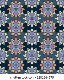 Geometric seamless pattern. Arabic ornament, islamic oriental tradition, vector illustration.