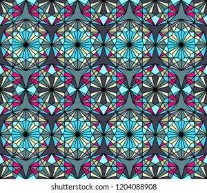 Geometric seamless pattern. Arabic ornament, islamic oriental tradition, vector illustration.