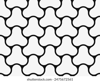 Geometric Seamless pattern. Artistic vector of Geometrical Shapes background. Geometry art repeating patterns.