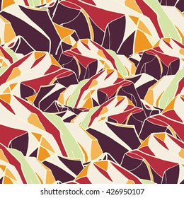 geometric seamless pattern. background with abstract mountains