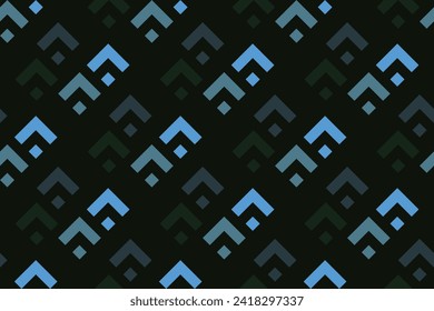 geometric seamless pattern background with black and blue color