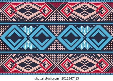 Geometric seamless pattern for background, carpet, wallpaper, clothing, wrapping, batik, fabric and etc.