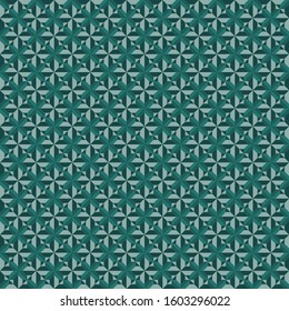 Geometric Seamless Pattern, Background, Deep Green